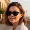 New European and American fashion small frame rice nail sunglasses anti-ultraviolet high-end street shooting versatile sunglasses trend