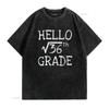 Back to school 6th Grade Square Root of 36 maths teacher T Shirt Black vintage Washed streetwear Soft designer clothes