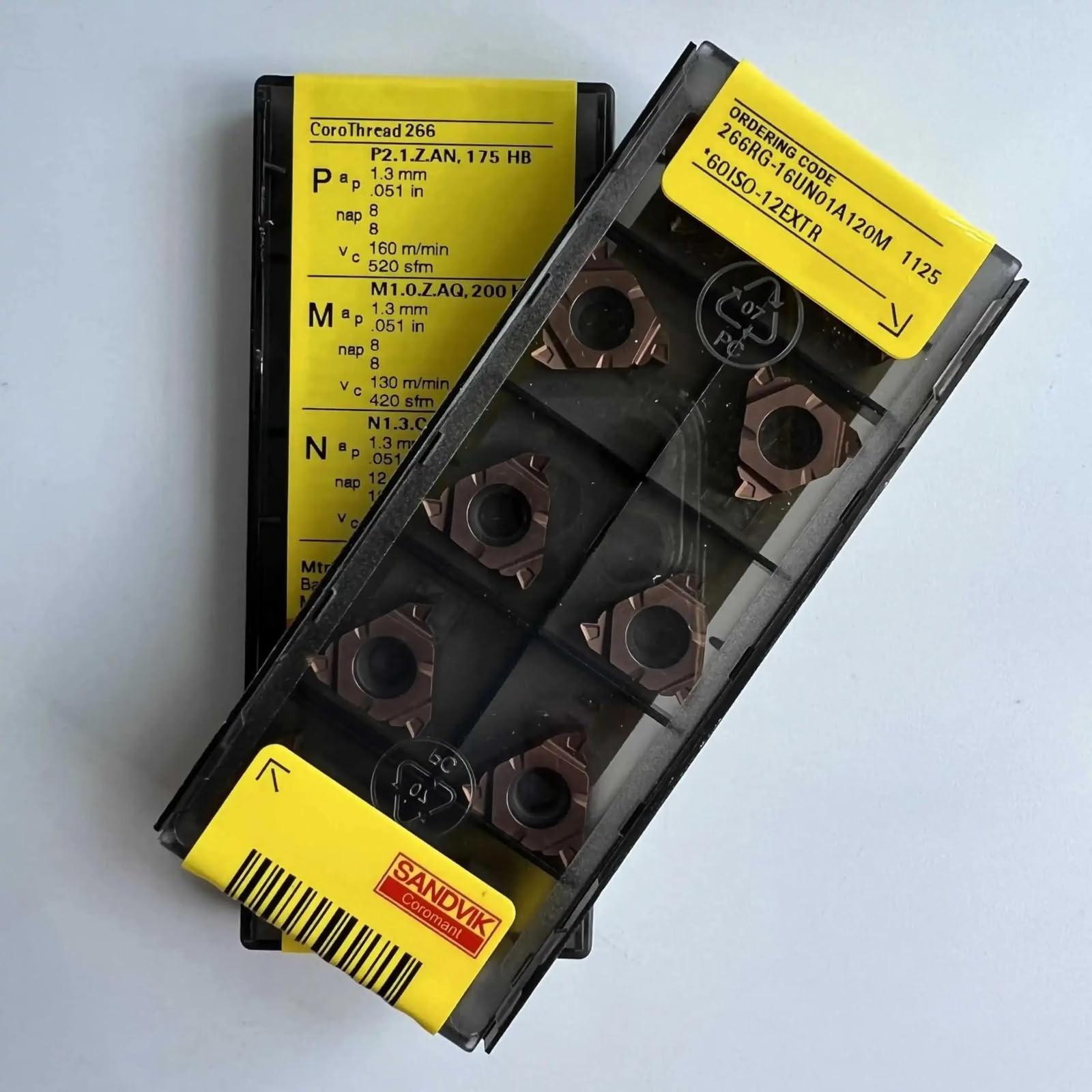 

Original Sandvik / 266RG-16UN01A120M 1125 /Carbide CNC Blade 10 PCS