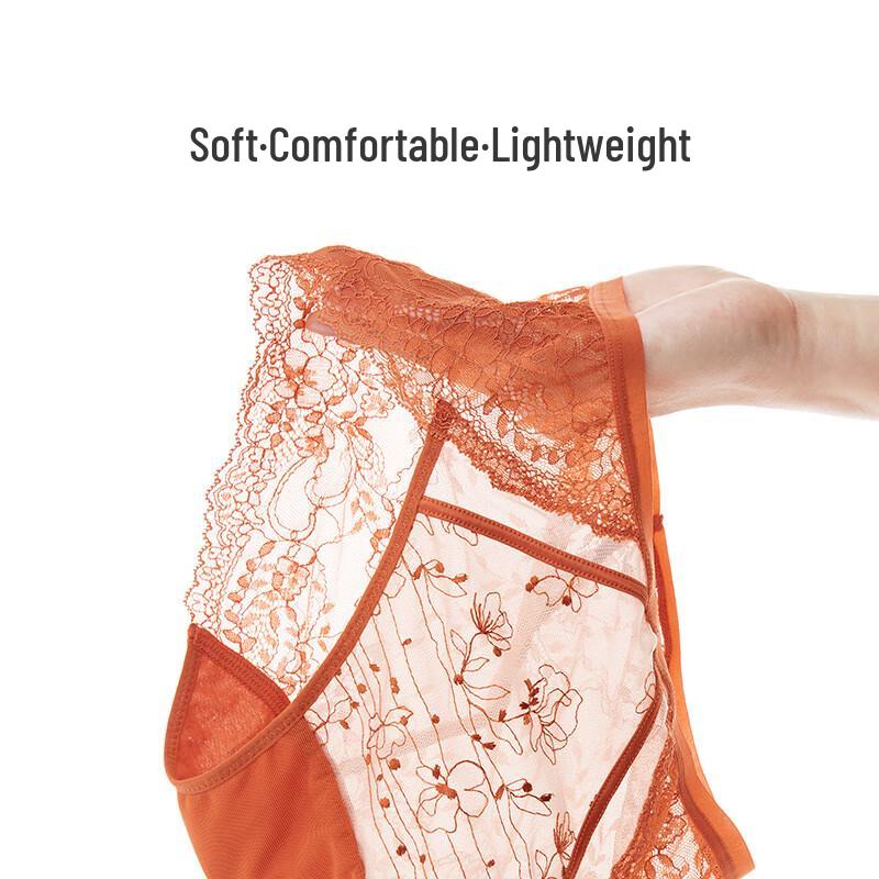 Maniform Women's Sexy Lace Low-Rise Briefs