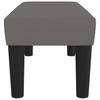 Gray Bench 70 X 30 X 30 Cm Faux Leather