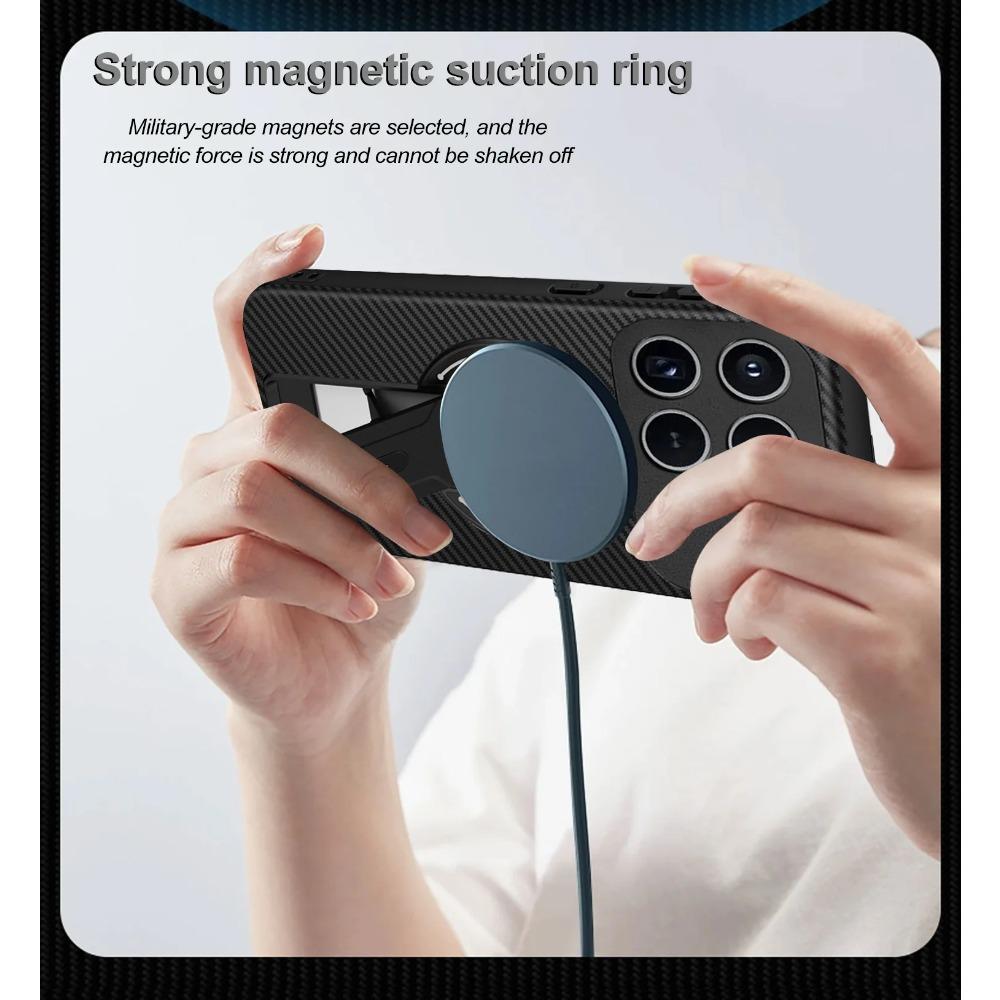 Luxury Kevlar Carbon Fiber for Magsafe Case for Xiaomi Poco F8 Pro F8 Ultra Magnetic Wireless Charging Holder Camera Protect Shockproof Bumper Cover