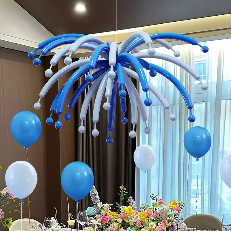 Dopaminfarbene Feuerwerksförmige Lange Ballons für Kreative Geburtstagsfeiern und Dekorationen