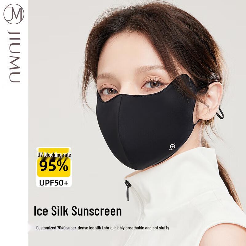 

JIUMU Women s Summer Ice Silk UV Protection Face Mask MM070 One Size