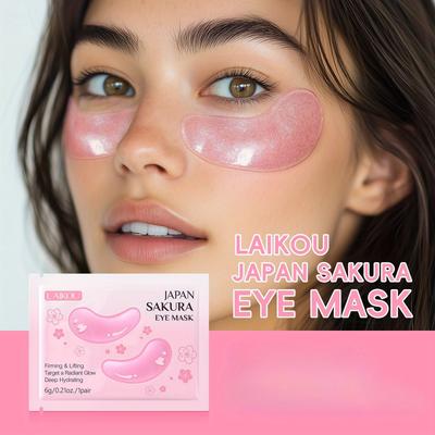 Cherry Blossom Eye Mask Hydrates Skin Deep Moisturizing Reduces Fine Lines Safe Allergy Free Portable