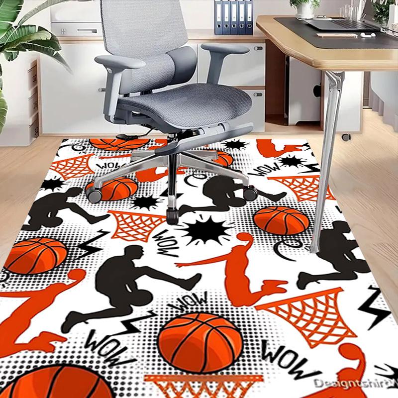 1PC Basketball Hoop Extra Large Non Slip Floor carpet, Office, family, bedroom, Studio   Large Area Rug Indoor Rugs, , Vibrant Colors