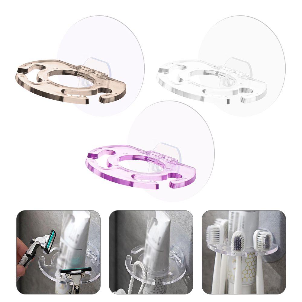 

Настенный бесшовный держатель для зубных щеток, дозатор зубной пасты, органайзер для бритвы, стеллаж для хранения