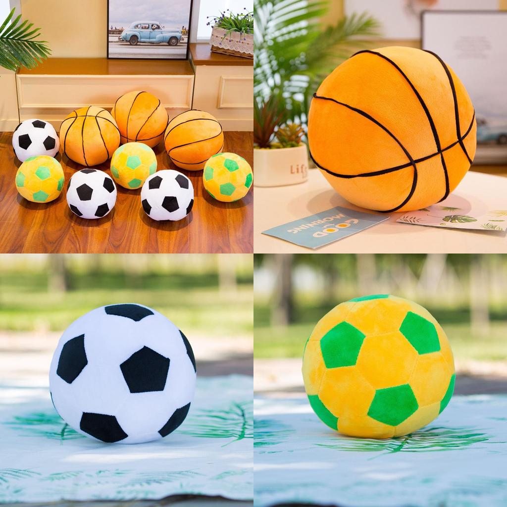 Plush Soccer Ball Toy With Soft Short Pile Fabric For Kids And Home Decor