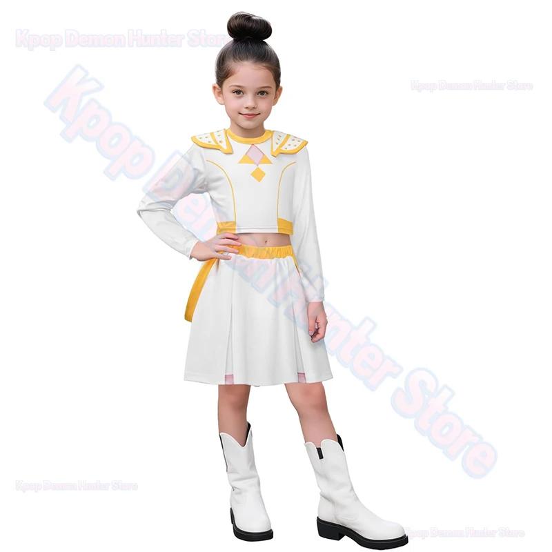 

Новый Воин K Pop Маскарад Костюм Руми Косплей Зои Одежда Миры Черный 3D Печать Девичья Группа Женские Костюмы на Хэллоуин Наряды 100cm