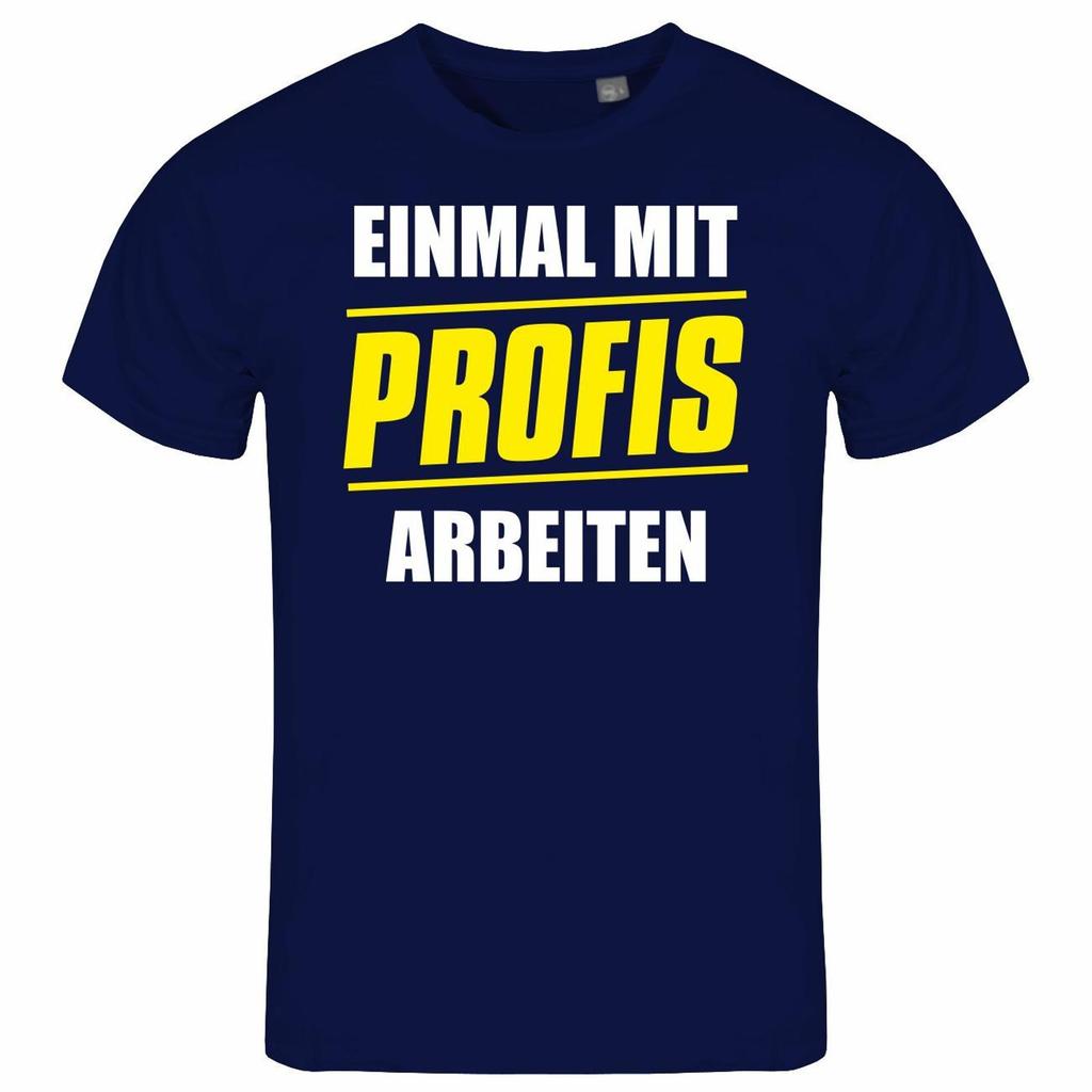 Unisex s Work With Professionals Once T Shirt S 2XL Professional Job Work Office Colleagues