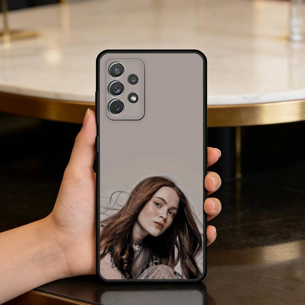 

A-Actor Sadie Sink Phone Case For Samsung Galaxy A73,A72,A71,A70,A53,A52,A51,Soft Silicone Black Cover Samsung a73 5g