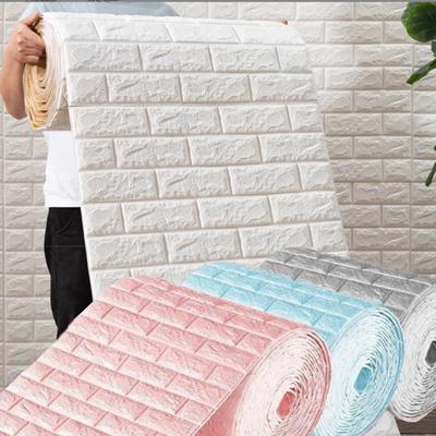 70cm*1/5/10m 3D Měkká Pěnová Cihlová Tapeta Samolepka na Zeď DIY Samolepicí Obývací Pokoj Domov Kuchyně Koupelna Dekorativní Tapeta