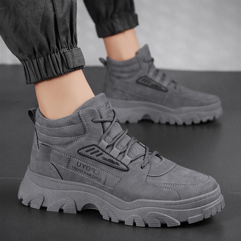 Herbst Martin Stiefel Sneaker Erhöhende Plateauschuhe Freizeit Atmungsaktive Schuhe Erhöhende Schuhe