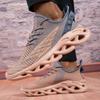 New Fashion Green Men's Running Shoes Big Size 47 Breathable Blade Shoes Trainers Men Lightweight Sports Shoes Zapatillas Hombre