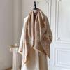 Luxury Designer  Winter Blanket Scarf Shawls For Women Warm Pashmina Print Large Wrap Imitation Cashmere Foulard Long Stole
