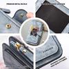 Cool Pug Pattern Long Wallet Fashion Multi Card Slot Zipper Purse for Daily Use