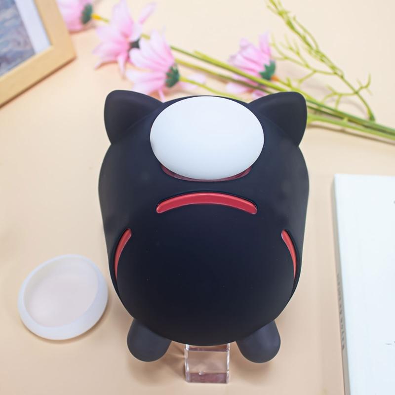 Dustproof Housing Silicone Protector Cover for Alarmo Clock Scratchproof Shell Clock Kitten Ear Pattern Protective Case
