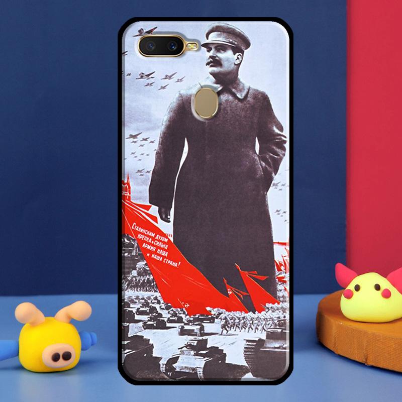 Russian Stalin Ussr Communism Case For Oppo A98 A78 A58 A15 A16 A17 A5 A9 A91 A52 A72 A76 A96 A74 A94 A54 S A57 A77 Cover