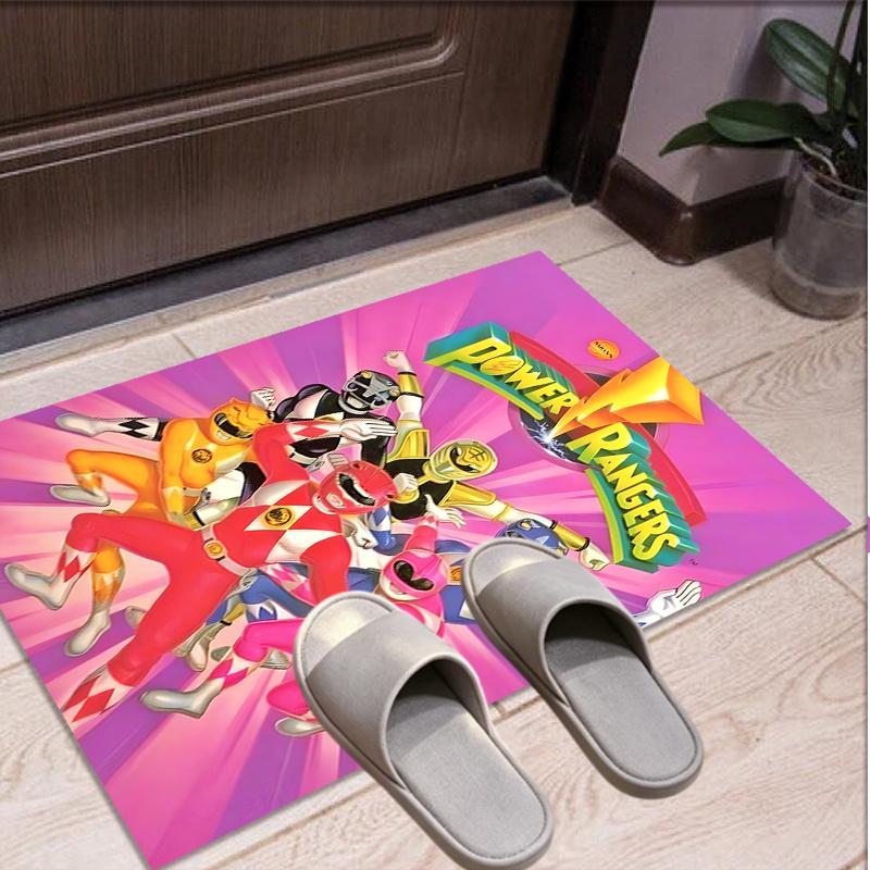 Mighty Morphin Power Rangers Pattern Rug, Indoor/Outdoor Mat, for Picnic, Gameroom, Bedroom, Office, Living Room, Home Decor Carpet, Birthday Gift
