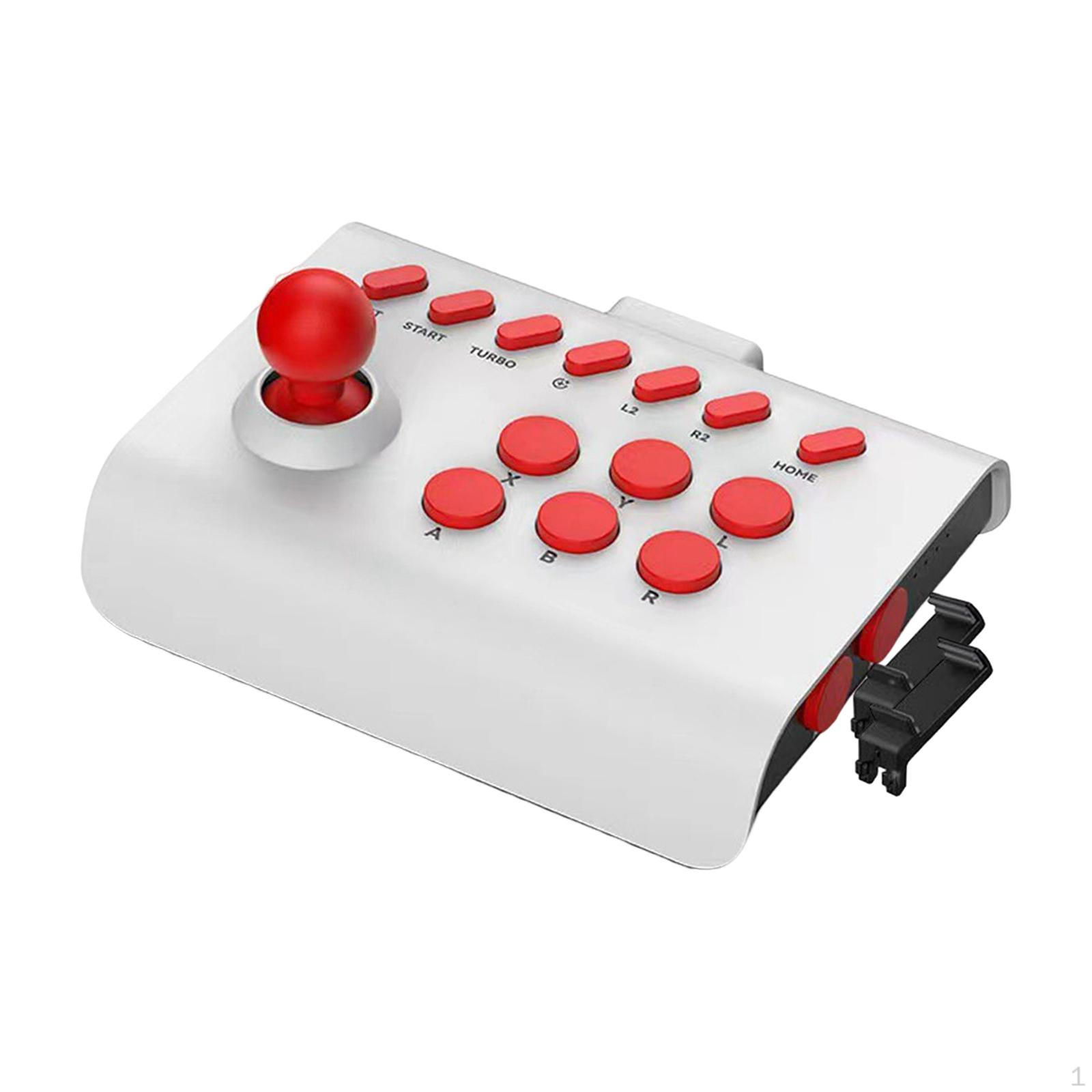 Аркадный джойстик-качалка для игровых приставок, телефонов, компьютера White Red