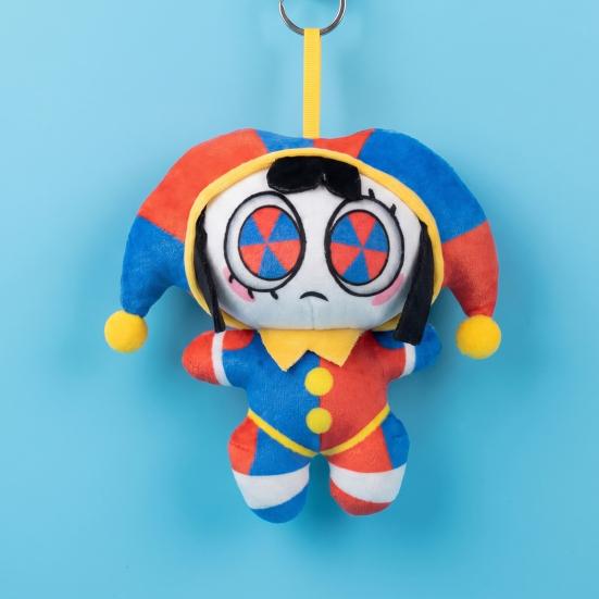 Clown Plüsch Schlüsselanhänger für Rucksack Niedliches Stofftier Schlüsselanhänger Weicher Mini Anhänger Handtaschen Anhänger Lustiges Geschenk für Kinder Frauen