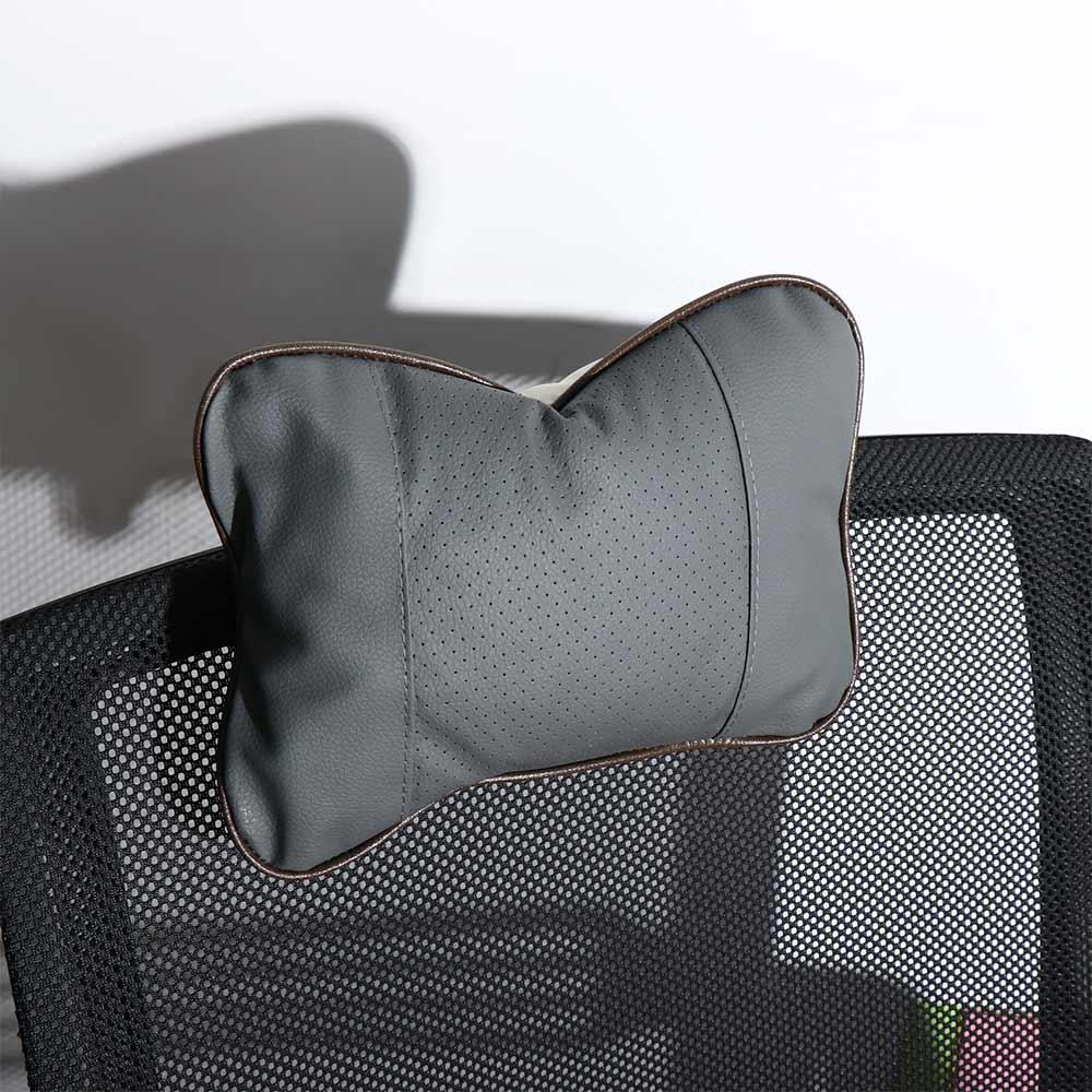 Breathable PU Leather Car Neck Pillows Comfortable PU Leather Headrest Pillow Pad  Car Accessories