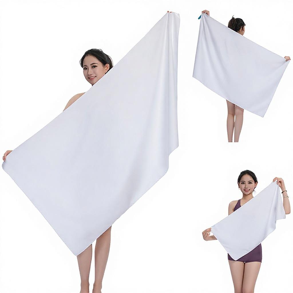 Microfiber Sports Towel-Quick Dry Double-Sided Fleece 80x160cm / Soft Lightweight Camping Towel / Absorbent Compact Travel Towel