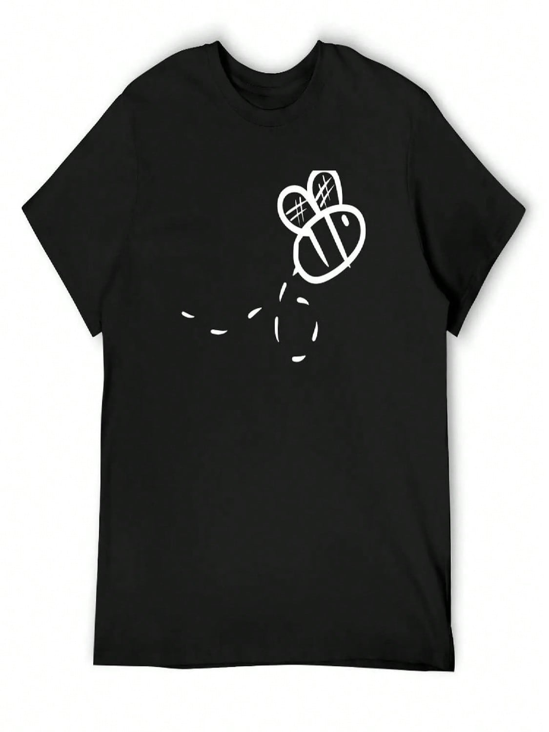 Aesthetic Honey Bee Drawing __Animal Lover Gift Idea (White) T-Shirt Funny Costumes unisex T Shirt S разноцветный