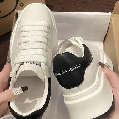 Grube podeszwy Muffin Little White Shoes damskie buty typu cross board wiosenne nowe buty sportowe na co dzień