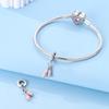 Charms Original Copper Pink Perfume Lipstick Pendant Beads Fit Bracelet Women Jewelry Diy Fine Gift Accessory