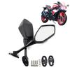 Kolip Motorcycle Rear View Side Mirrors Wide Angle Handlebar Wing Mirrors Compatible For YZF600 YZF R1 R6 R3 R125 R25 R15 2003 - 2009