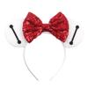 Classic Halloween Colors Mouse Ears Headband Festival Sequin Bow Hairband Party Cosplay Hair Accessories For Girls Children