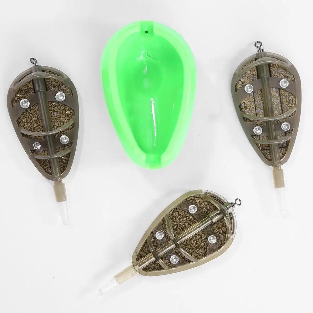 Bait Inline Method Feeder Mould Bait Thrower Carp Fishing Bait Basket Feeder Mould Set Bait Holder  Bait Mould For Carp Feeders