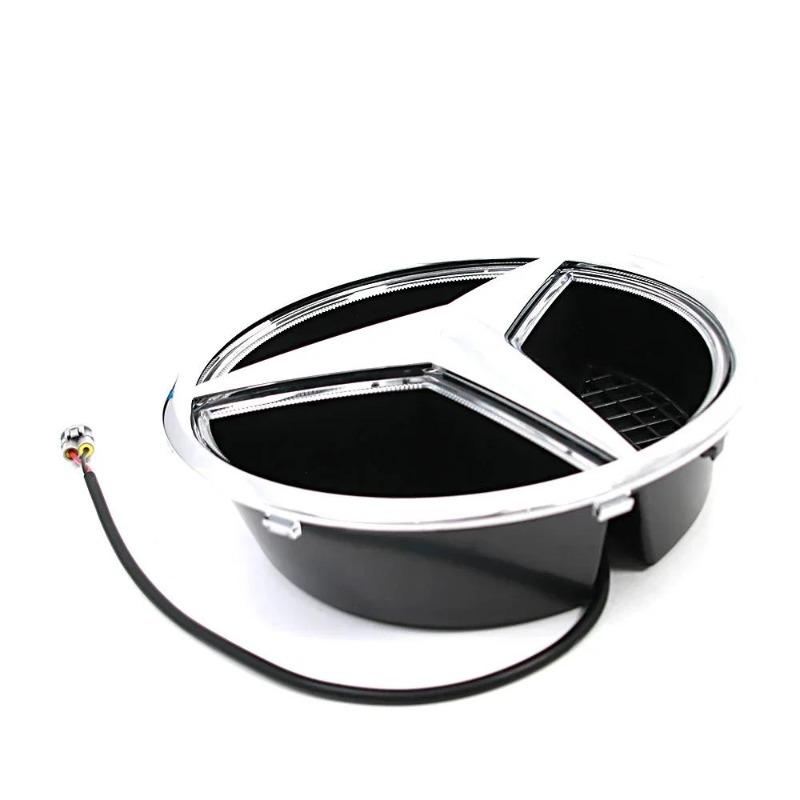 Auto Front Kühlergrill Stern Emblem LED Beleuchtetes Logo Weiß Blau Rot Licht für Mercedes Benz W166 X205 GLS350 400 500 550 AMG/GLS63