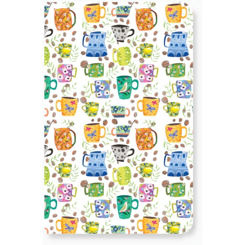 Factor Notes A5 Notebook: Ruled | 90 Gsm | 160 Pages(Cups And Saucers)