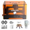 LONGER RAY5 MiniS 5,5W Geschlossener Lasergravierer, Klasse 1 Sicherheitschutz, 0,08 mm Präzision, 12000 mm/min Geschwindigkeit, 130×120 mm Arbeitsbereich,