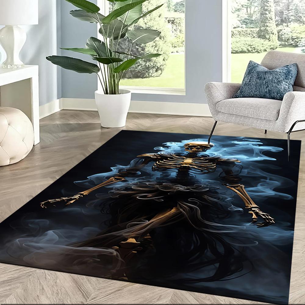 Riding Through Flames Floor Mats for Living Room, Bedroom and Room Decoration Are Suitable for Gifts.