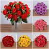 18 Heads Real Happy Flower Mini 10 Colors Valentine's Day Flowers Photography Photo Gift Rose Flowers Decorative Home Decorative