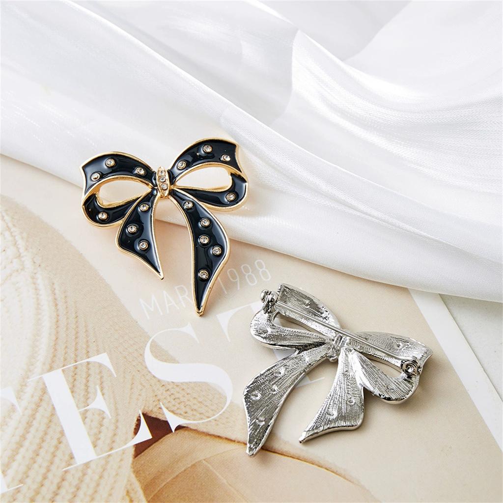 1Pc Sweet and Cute Bow Broch Exquisite Retro Pin Creative Elegant Jewelry Accessories Clothing Bag Decoration Party Gift Trend