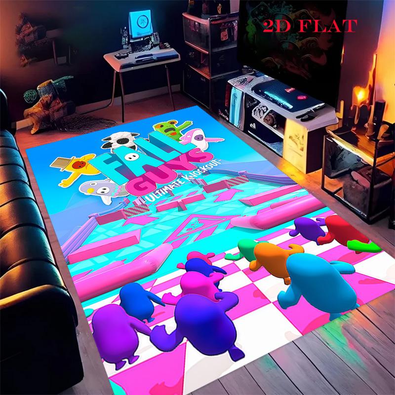 

Fall Guys Carpet Rug for Living Room Bedroom Home Sofa Decoration,Kids play Nonslip Floor Mat 40x60cm( 15x23in )