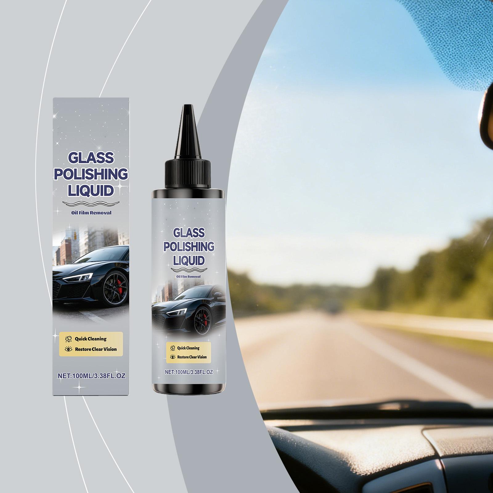 

Полировочная жидкость для стекол - Очищает масляные пятна со стеклянных поверхностей, подходит для всех типов автомобилей и лобовых стекол. 100мл One Size