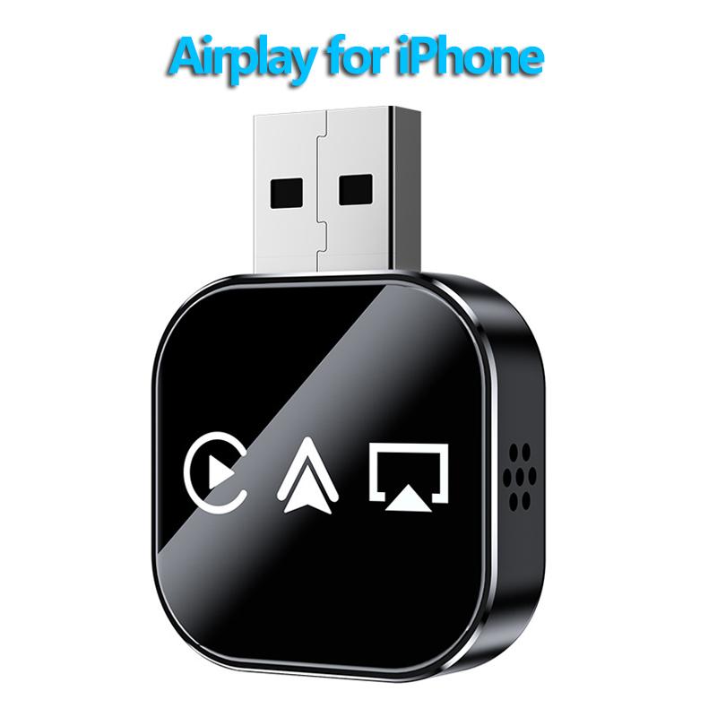 NEW 2025 Upgrade 3-in-1 Wireless Carplay Mirror Link Adapter Instant Wired To Wireless Conversion Plug & Play for Wired Carplay
