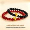 Authentic Rich Red Agate Zodiac Horse Bracelet - Unisex Birthday Gift