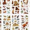 10 Sheets/set Wildlife Wild Animals Scrapbooking Bubble Puffy Stickers Tigers Lions stickers Kawaii