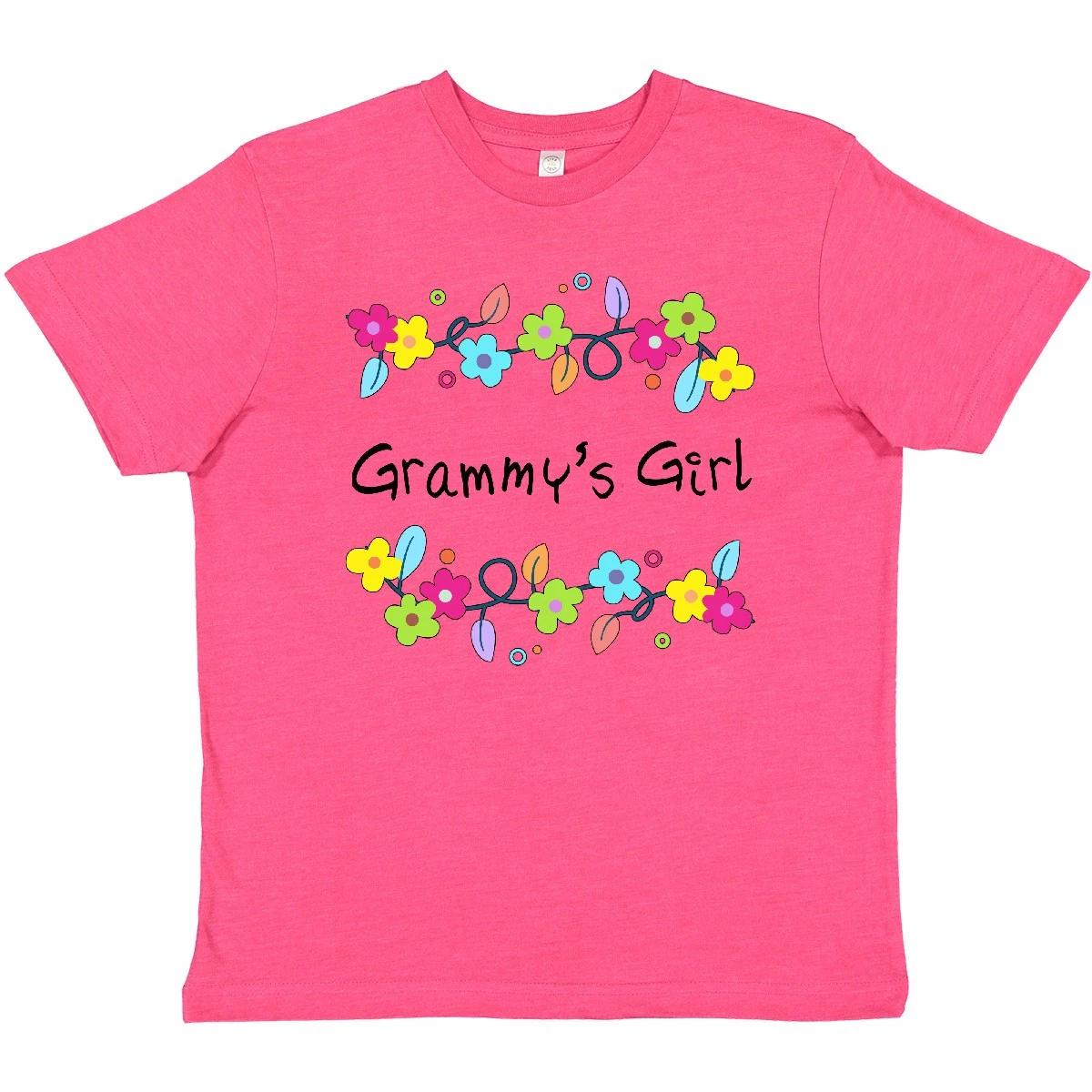 Inktastic Grammys Girl- Bright Flowers Youth T-Shirt Family Grandma Grammy Gran 110