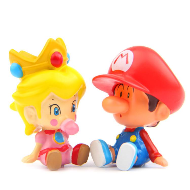 Mario Peach Princess Cartoon Character Model Ornaments For Props Landscape