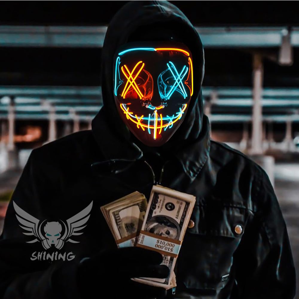 Cosplay Luminous Luminous Event Cosplay [Abuqino] Mask, Mask, Mask, Mask, Costume, Party, Masquerade, Festival, (Blue + Orange)