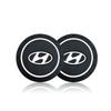 2Pcs Car Anti Slip Coaster Anti-noise Water Cup Pad Cushion Car Accessories For Hyundai Genesis I10 I20 I30 I40 IX20 IX35 IX25 Accent Azera Elantra