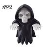 Unique Desktop Figurine Computer Monitor Skull Figurine 3D Printed Luminous Display Decor with Hooded Grim Reaper Design Halloween Horror