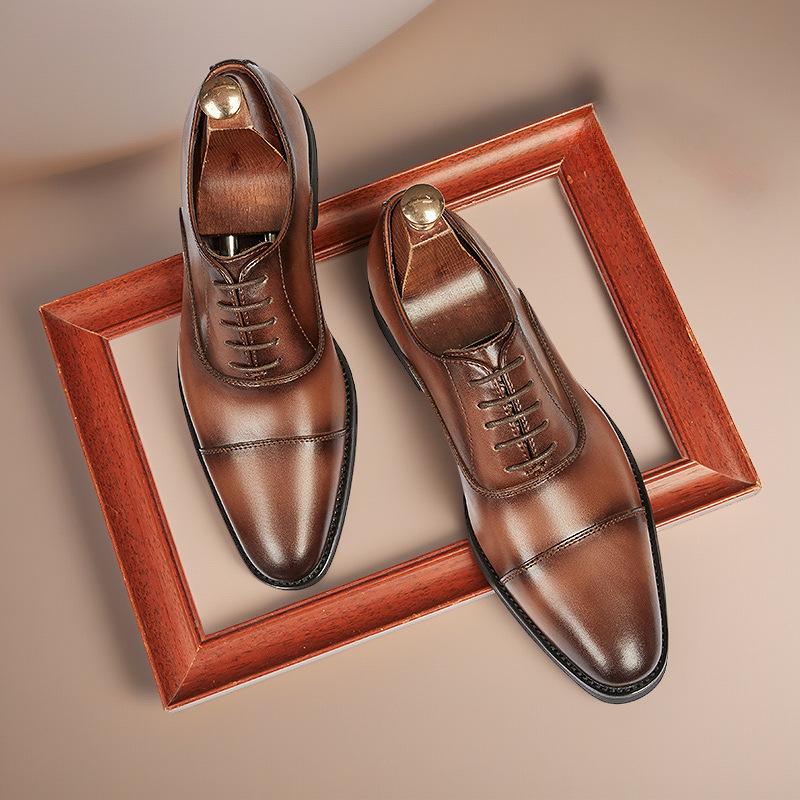 Herrenschuhe, Penny-Loafer aus Kunstleder, Schnürschuhe, Slip-On-Walking-Loafer für Herren, Freizeitschuhe für Business, Hochzeit, formelle Arbeit, spitze Zehenpartie, Oxford-Schuhe